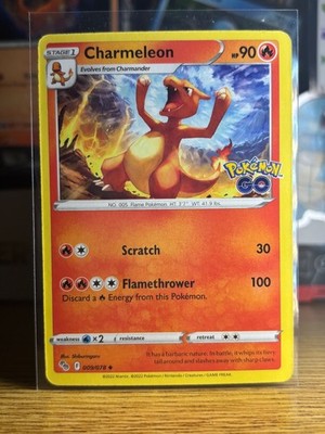 Charmeleon Pokémon Go Stamped TCG NM