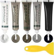 5Pcs Laminate Floor Repair Kit, White Wood Fille, Oak Laminate Floor Repair, Fix