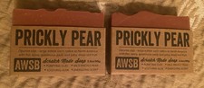 2x AWSB Prickly Pear Handmade Soap Bars 3.5oz Natural Wild Botanical Face Body 