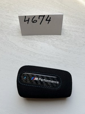 GENUINE BMW M PERFORMANCE KEY CASE CARBON FIBER ALCANTARA OEM