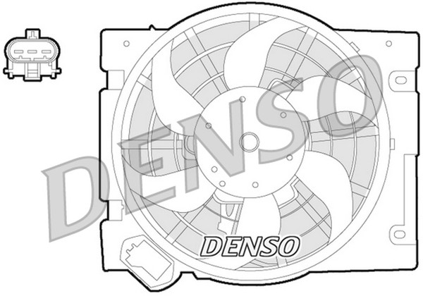 Denso LüFter MotorküHlung DER20013 FüR Astra F70 T98 Opel Zafira 12V 315Mm 200W-image