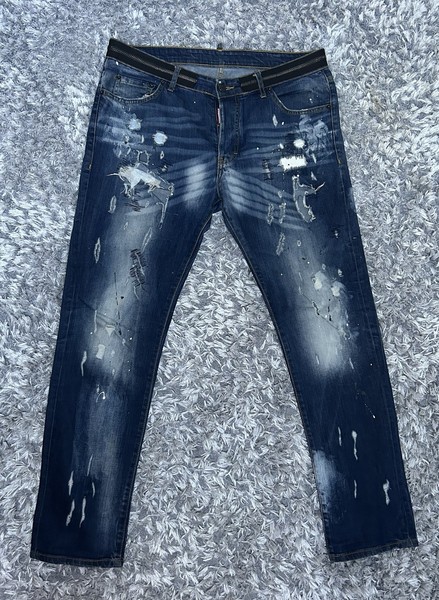 Originale Dsquared2 Jeans Herren Grösse L34 (W56) blue ripped