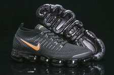 Nike Air VaporMax Flyknit 2 Black/gold Men's Shoes free shipping