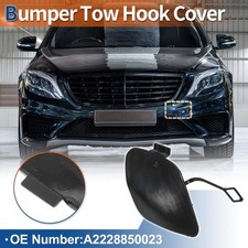 Front Car Bumper Tow Hook Cover For Mercedes S W222 14-17 No.a2228850023 Black