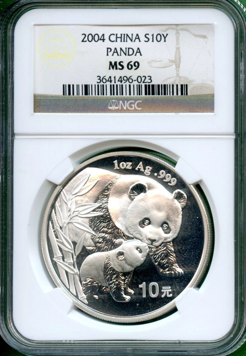 Chinese Panda MS 69 NGC Certified Silver Bullion Coins for sale | eBay