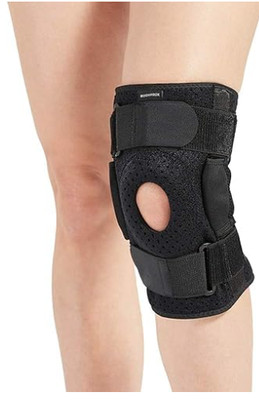 Bodyprox Klappbare Kniebandage Männer Frauen bei ACL Sehnen Meniskus Schwarz