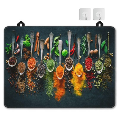 Colourful Various Herbs Stove Top Covers for Electric Stove, Spices for Cooki...