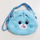 Care Bears Bedtime Bear Cheeky Bag - Blue Soft Plush Crossbody Bag NEW