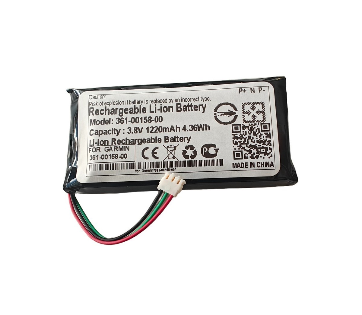 1220mAh 361-00158-00 Battery Replacement for Garmin Edge 540 840