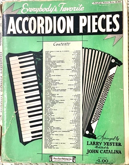 3 Vintage Accordion Sheet Music Books 1937 & 1939 Everybody's Favorites -P Miner - Image 3 of 4