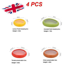 4PC Fruit And Vegetable Anti-Oxidation Storage Box Silicone Fruit and Vegetable