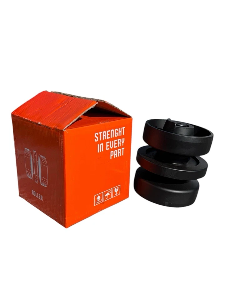 Rodillo de oruga inferior Kubota V0511-25104 para cargadora de orugas compacta SVL75-2 OEM repuesto Foto 3 de 4