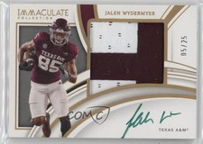 2022 Panini Immaculate Collegiate Gold 5/25 Jalen Wydermyer Patch Auto 1gt6