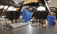 S&S 128in. Power Package for M8 - Chain Cam - Oil Cooled - Wrinkle Black w/