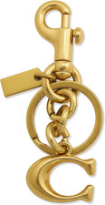 Golden Bag Charms C for Handbags, C Initial Purse Charm Keychain, Wallet Char...