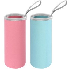 2 Pieces Neoprene Water Bottle Sleeve 18 oz - 19.4 oz Carrier Nylon Bottle Co...