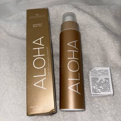 COCOSOLIS ALOHA Organic Coconut Suntan Body Oil 200 ml Chocolate Tan Exp 01/2026