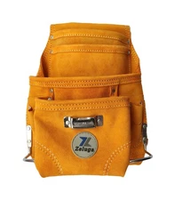 20-113 10 Pocket Rigger Heavy Duty Leather Tool Bag, Yellow