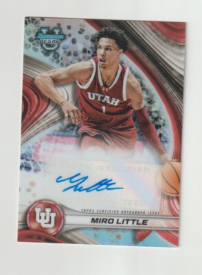 2024-25 Bowman Best U Miro Little RC Refractor Auto Utah Utes *BCGUYS*