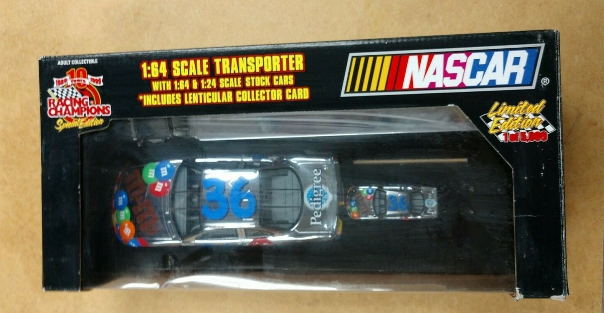 RACING CHAMPIONS CHROME 1:64 TRANSPORTER & 1:24 STOCK CAR NASCAR 