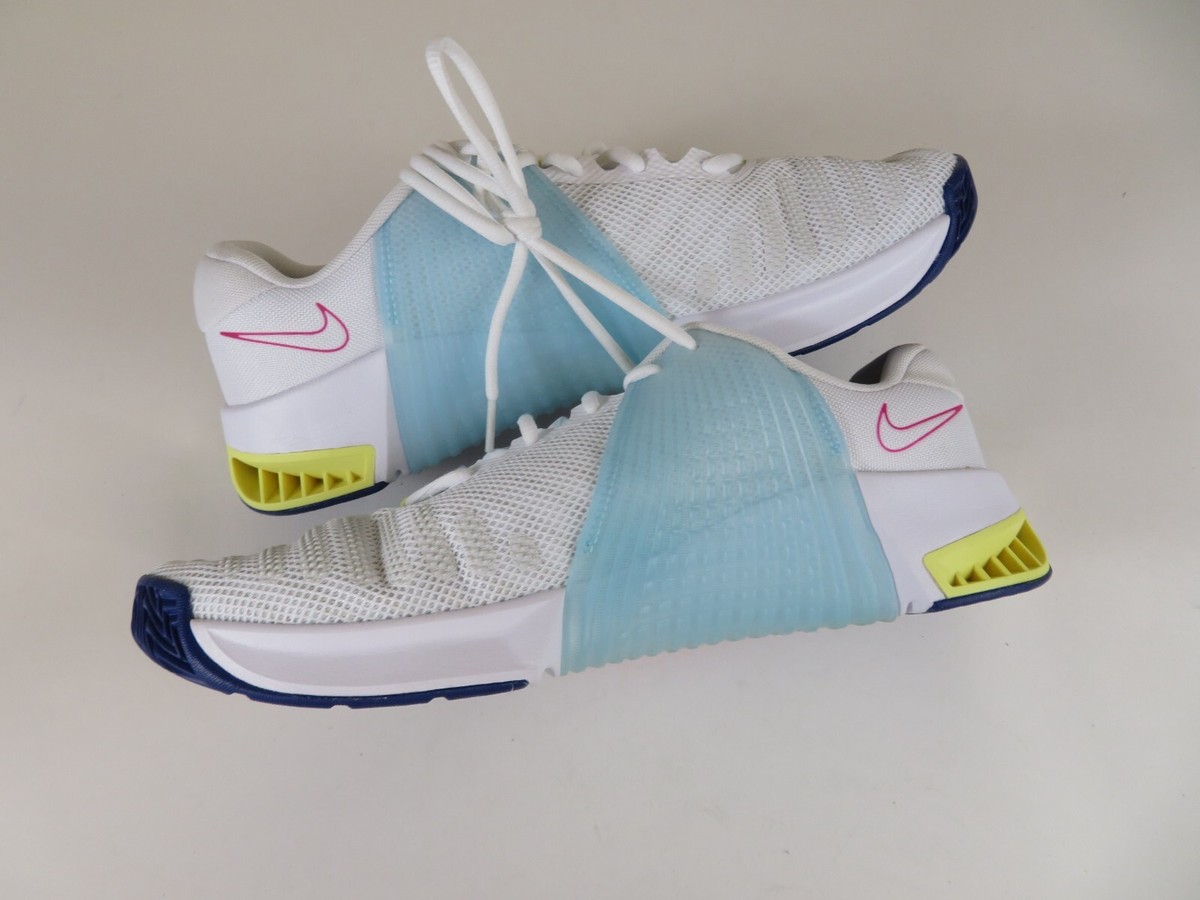 Nike Metcon 9‎ Shoes Mens Size 6 White Pink Blue Training CrossFit DZ2617-102 Nike Metcon 9 Mens 12.5 Shoes White PInk DZ2617-102 Crossfit  main image 4