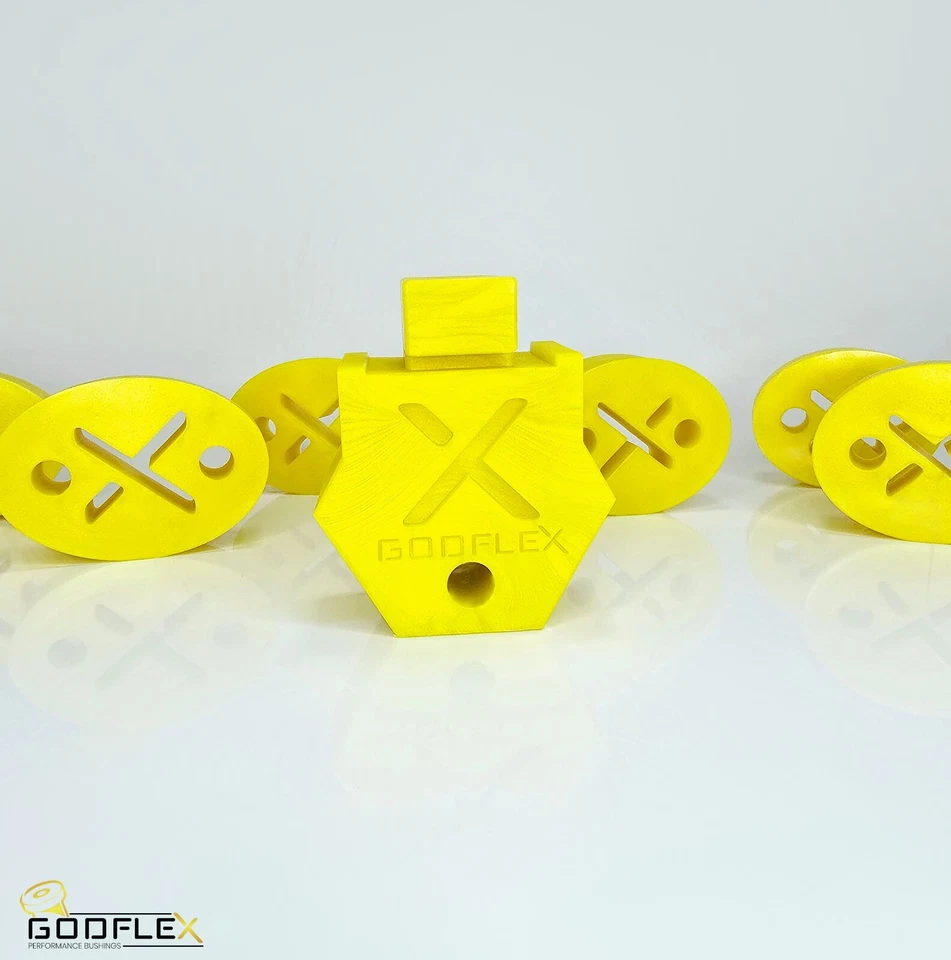 Kit de arbustos de escape Ford Focus para colgadores rígidos de polietileno mejorados MK2 ST y RS 05-10 Foto 3 de 4