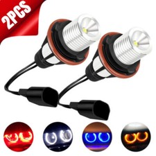 2pcs Multicolor Led Angel Eye Halo Ring Light Bulbs Lamp For Bmw E39 E60 E53 X5