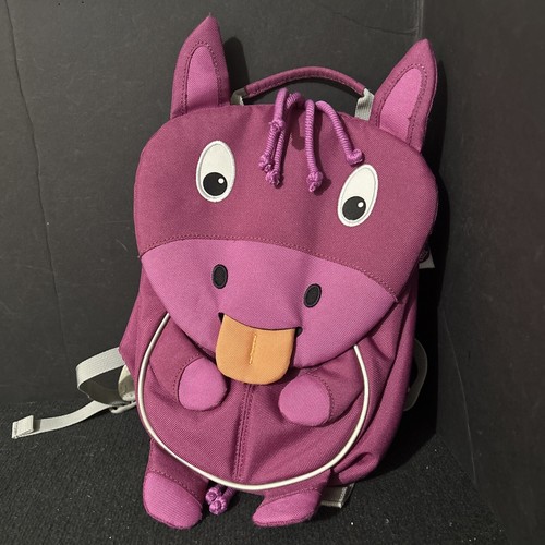 Hanna Horse Affen Zahn Purple Backpack Retractable Tongue Small Kids - Picture 2 of 7