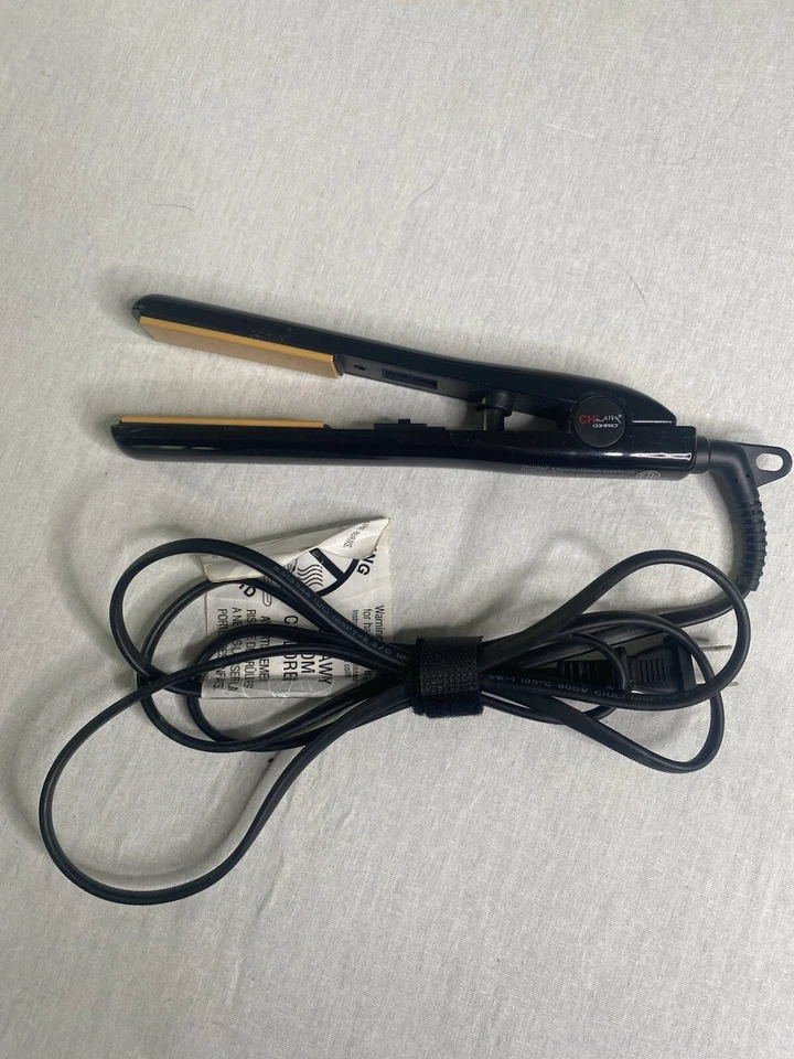 CHI Compact 3/4" Ceramic Travel Hairstyling Iron CA1087F  Black - Image 2 of 4