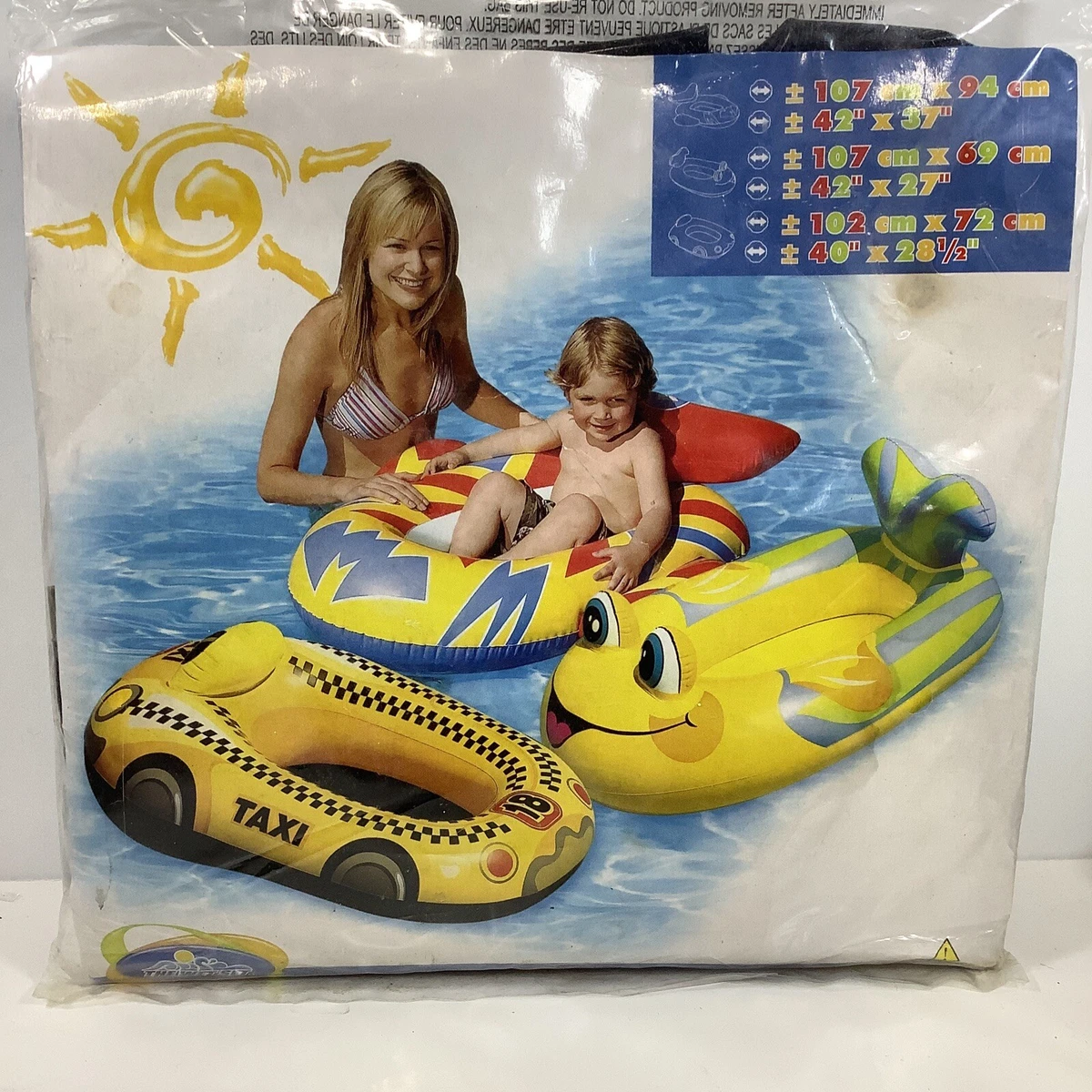 Intex The Wet Set Pool Cruiser 2005 Yellow 59380 New Sealed