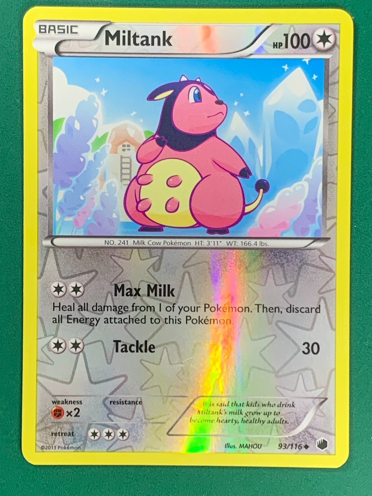Miltank 93/116 B&W Plasma Freeze Reverse Holo Pokemon TCG