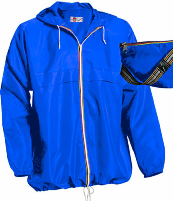 GIACCA A VENTO CON CAPPUCCIO K WAY IMPERMEABILE UOMO DONNA ANTI PIOGGIA  MOTO MTB | eBay