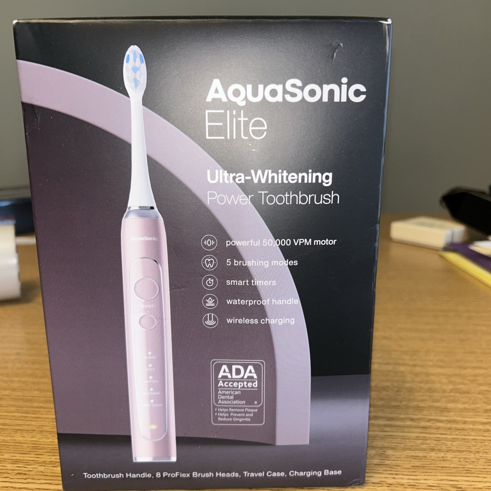Aqua Sonic Pink Series Toothbrush