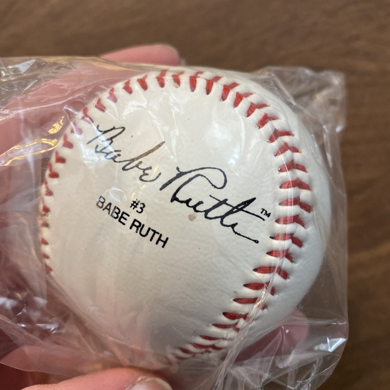 Vintage Babe Ruth Replica Signature Baseball w/ Box 100th Ann. 1995 C16
