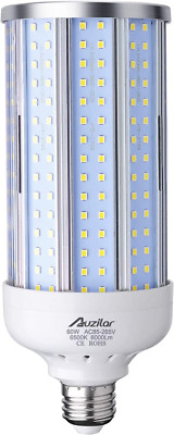 60W LED Corn Light Bulb for Indoor Large Area, E26 6000Lm 6500K Cool White,Super
