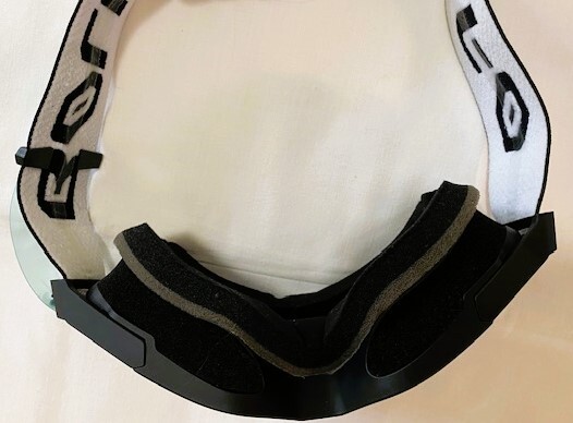 Bollfo Motocycle Googles Lack Frame Silver Lenses adjustable read