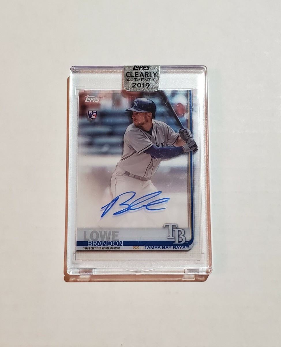 未開封品 TOPPS MLBカード CLEARLY AUTHENTIC BRANDON LOWE 1/5 #CAA-BL 送料無料 中古 IT1 2019 Topps Clearly Authentic BRANDON LOWE AUTO RC #CAABL