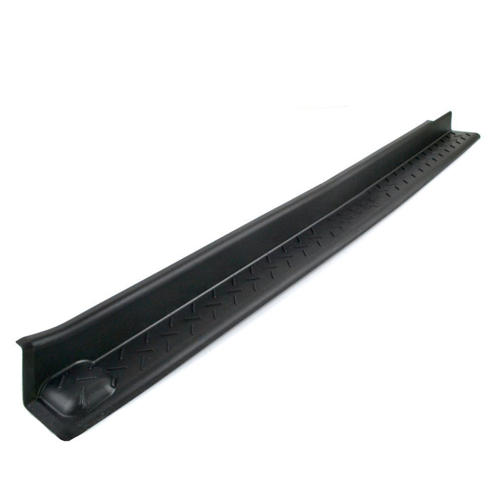 Black ABS Door Sill Scuff Guards Plates Trim Cover For Jeep Wrangler Unlimited J
