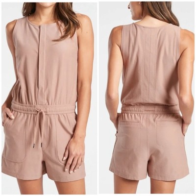 NWT Athleta Farallon Romper Mocha Latte 1X