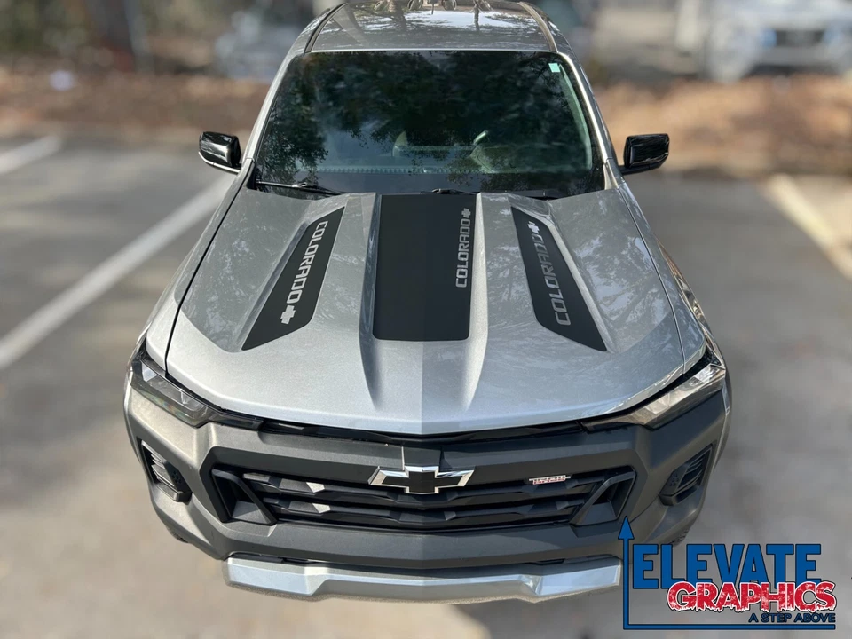 Calcomanías gráficas calcomanías para ladrón de lanzas capó rayas para Chevy Colorado 2023-2025 Foto 4 de 4