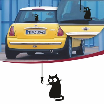 Auto Aufkleber Katze, Katzenaufkleber, Sticker Katze, Katze, lustiger Aufkleber