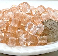 Rondelle Pony, Crow Beads, 9mm, 3.5mm Hole, Pink, Czech, 20 Pcs, 43