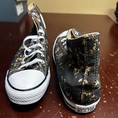 Converse Mens Black Chuck Taylor All Star Hi Dip Dye Sneaker  display picture 3