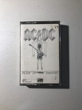 AC/DC "Flick of the Switch" Cassette Tape Rock good condition