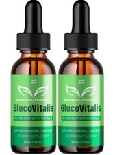 (2 Pack) Gluco Vitalis Healthy Formula - GlucoVitalis All Natural Healthy Levels