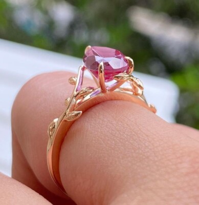 Sterling Silver Zirconia Statement Ring, Engagement Ring ,Wedding Gift For  Wife