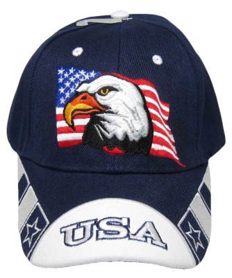 American Eagle Patriotic American Bald Eagle Hat With Embroidered USA Flag From... American Eagle Hat - Foto 7