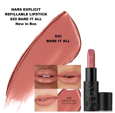 NARS Explicit Refillable 820 BARE IT ALL Lipstick Full Size 0.13 OZ NIB.jpg
