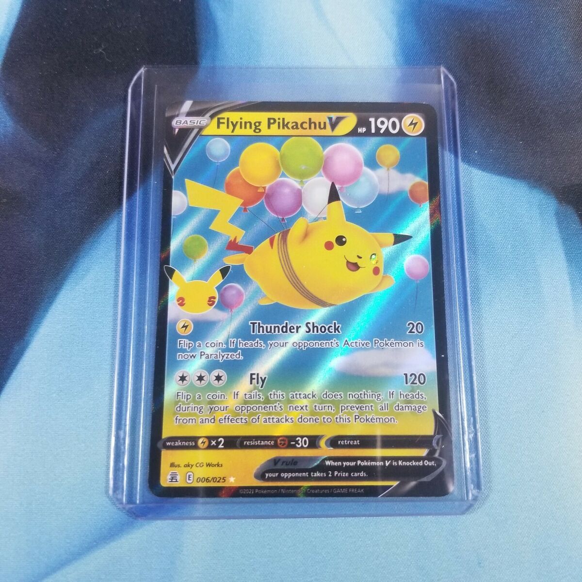 Pikachu Voador V - Flying Pikachu V - Celebrações - 006/025 - Ultra Rara -  ORIGINAL COPAG POKÉMON TCG - Português