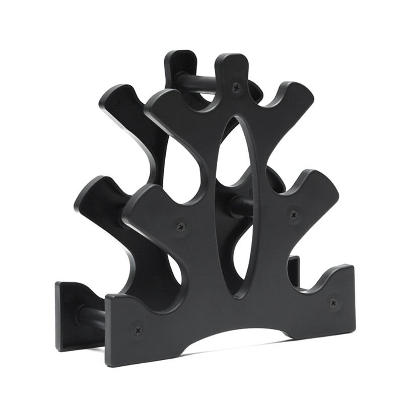 Small Dumbbell Rack Weight Tower Stand 3Tiers Dumbbell Bracket for